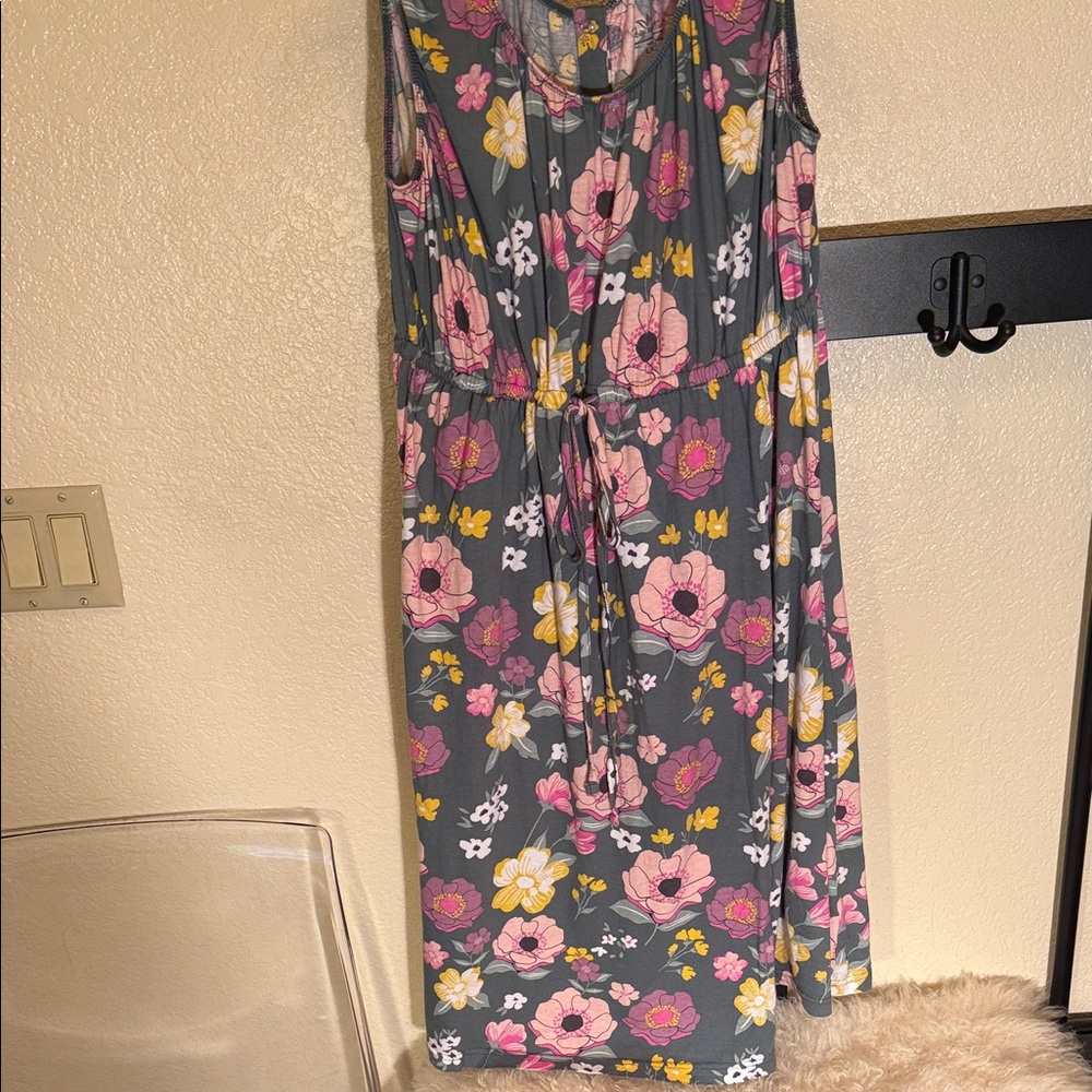Baby Be Mine Floral Maxi Dress - Gray and Pink - Picture 2 of 16
